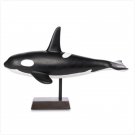 CERAMIC ORCA WHALE FIGURINE---Item #: 37494