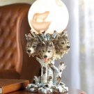 WOLF GLOBE LAMP---Item #: 37127