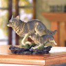 WOLF AND CUB FIGURE---Item #: 37936