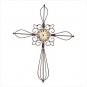 SPANISH MISSION CROSS WALL CLK---Item #: 33210