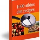 ATKINS DIET LOW CARB Recipes ~ on Cd