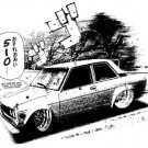 Datsun 510 sss Cartoon Car Tees