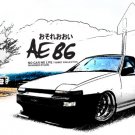 Toyota Corolla AE86 Drift Zone Car Tees