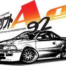 Toyota Corolla AE92 Drawing Car Tees
