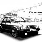 Ford granada 1984 Retro Car Tees