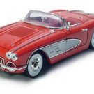 1958 CHEVROLET CORVETTE 1/18 DIECAST MODEL RED