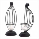 SCROLLWORK CANDLEHOLDER SET