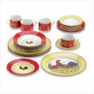 COUNTRY ROOSTER DINNERWARE SET~on sale $10.00 off & free shipping~