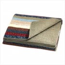 STRIPED PATCHWORK QUILT COVER