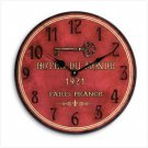 "HOTEL DU MONDE" WALL CLOCK  (FREE SHIPPING)