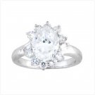 Cubic Zirconia Princess Ring