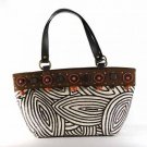 Gypsy - Small Tote Bag w/ Flat Leather Handle