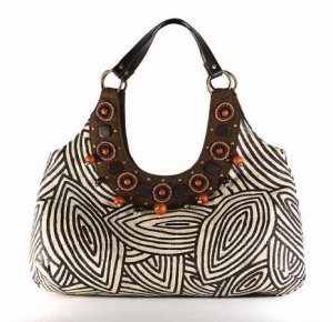 Gypsy - Large Tote Bag w/ Flat Leather Handle