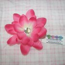 B52-Pink Rhinestone Flower