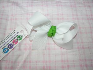 B34- White Boutique Bow