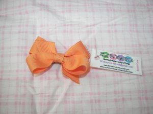 A90- Orange Small Boutique Bow