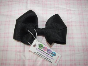 B02- Simple Black Boutique Bow