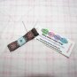 C03- Brown Flowered Rhinestone Simple Clip