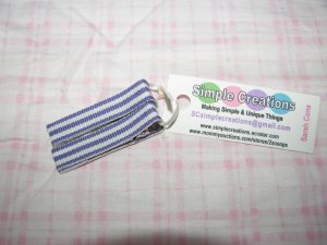 A50- Purple Striped Simple Clip Set