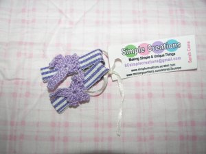 A47- Purple Dragonfly Simple Clip Set