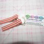 A51- Orange Striped Simple Clip Set