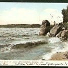 CENTENIAL ROCK LAKE ALAMOOSOOK ORLAND MAINE 1906 POSTCARD