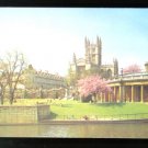 ABBEY & PARADE GARDENS BATH AVON 1950 UNITED KINGDOM ENGLAND POSTCARD