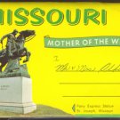 GREETINGS FROM MISSOURI 1950s SOUVENIR POSTCARD FOLDER GREETINGS FROM MISSOURI 1950s SOUVENIR POSTCARD FOLDER