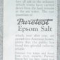 1923 PRINT AD REXALL DRUG EPSOM SALT and WILSON BROS UNION SUIT