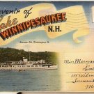 ca 1940 LAKE WINNIPESAUKEE NEW HAMPSHIRE POSTCARD FOLDER