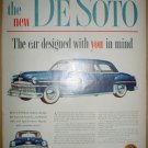 COLORFUL FULL PAGE 1949 DeSOTO + ELSIE BORDEN AND FAMILY ADS COLORFUL FULL PAGE 1949 DeSOTO + ELSIE BORDEN AND FAMILY ADS