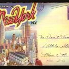 1944 NEW YORK CITY SOUVENIR POSTCARD FOLDER WITH 18 VIEWS 1944 NEW YORK CITY SOUVENIR POSTCARD FOLDER WITH 18 VIEWS