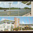 Left Bank Lodge Hollywood Florida Speedboat on Intracoastal Neon Sign Postcard 740 Left Bank Lodge Hollywood Florida Speedboat on Intracoastal Neon Sign Postcard 740