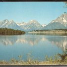 Wyoming Splendid View Jackson Lake & Grand Teton Mountains Vintage Postcard 774