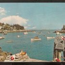 Ca 1960 SNUG MAINE HARBOR LOBSTER BOATS TRAPS & GEAR 799