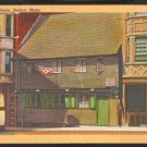 PAUL REVERE HOUSE BOSTON MA GOLD BORDER LINEN 816