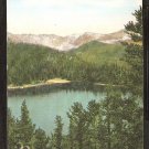 ECHO LAKE COLORADO & MOUNT EVANS COUPLE ADMIRING THE VIEW POSTCARD 894