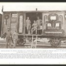 1918 NATGEO PHOTO CZECHO-SLOVAK TROOPS IN SIBERIA ON DECORATED RAILROAD CAR 1918 NATGEO PHOTO CZECHO-SLOVAK TROOPS IN SIBERIA ON DECORATED RAILROAD CAR