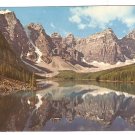 1971 SPLENDID VIEW OF MORAINE LAKE & SURROUNDING MOUNTAINS BANFF NATIONAL PARK