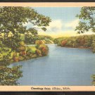 GREETINGS FROM ALBION MICHIGAN 1951 KALAMAZOO RIVER AND FOREST 935