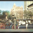 CARRIAGES HORSES DRIVERS WITH TOP HATS ON 59th ST NEW YORK CITY 934 CARRIAGES HORSES DRIVERS WITH TOP HATS ON 59th ST NEW YORK CITY 934