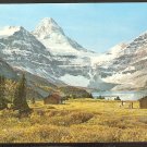 MOUNT ASSINIBOINE & LODGE W/ HORSE LOG CABINS LAKE MAGOG CANADIAN ROCKIES 957