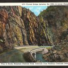 Curved Bridge Between the Cliffs Lower Thompson Canon Rocky Mountain National Park Colorado 985