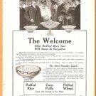 PUFFED RICE PUFFED WHEAT CORN PUFFS ORIGINAL 1918 AD PUFFED RICE PUFFED WHEAT CORN PUFFS ORIGINAL 1918 AD