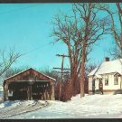 Pulp Mill Bridge Snow Covered Home Otter Creek Middlebury Vermont Addison County 992