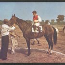 The Winners Circle Saratoga Race Course Thoroughbred Horse Jockey Groom 1006