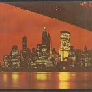 Splendid Night View of Lower Manhattan from Brooklyn Wall Street Chase Manhattan Bank 1052 Splendid Night View of Lower Manhattan from Brooklyn Wall Street Chase Manhattan Bank 1052