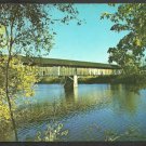Covered Bridge Near Route 5 Newbury Vermont Chrome Postcard 1061 Covered Bridge Near Route 5 Newbury Vermont Chrome Postcard 1061