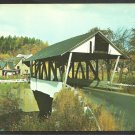 Covered Bridge Lyndon Vermont Woody Station Wagon Road and Homes 1075