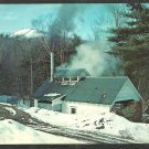 Vermont Maple Sugar Sugaring Building Deep In The Mountain Woods Chrome Postcard 133